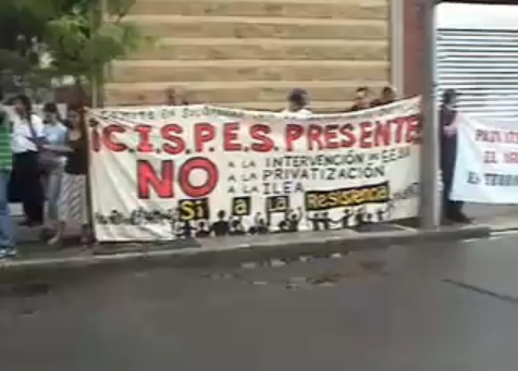 Protesting the ILEA (at the Salvadoran Consulate)